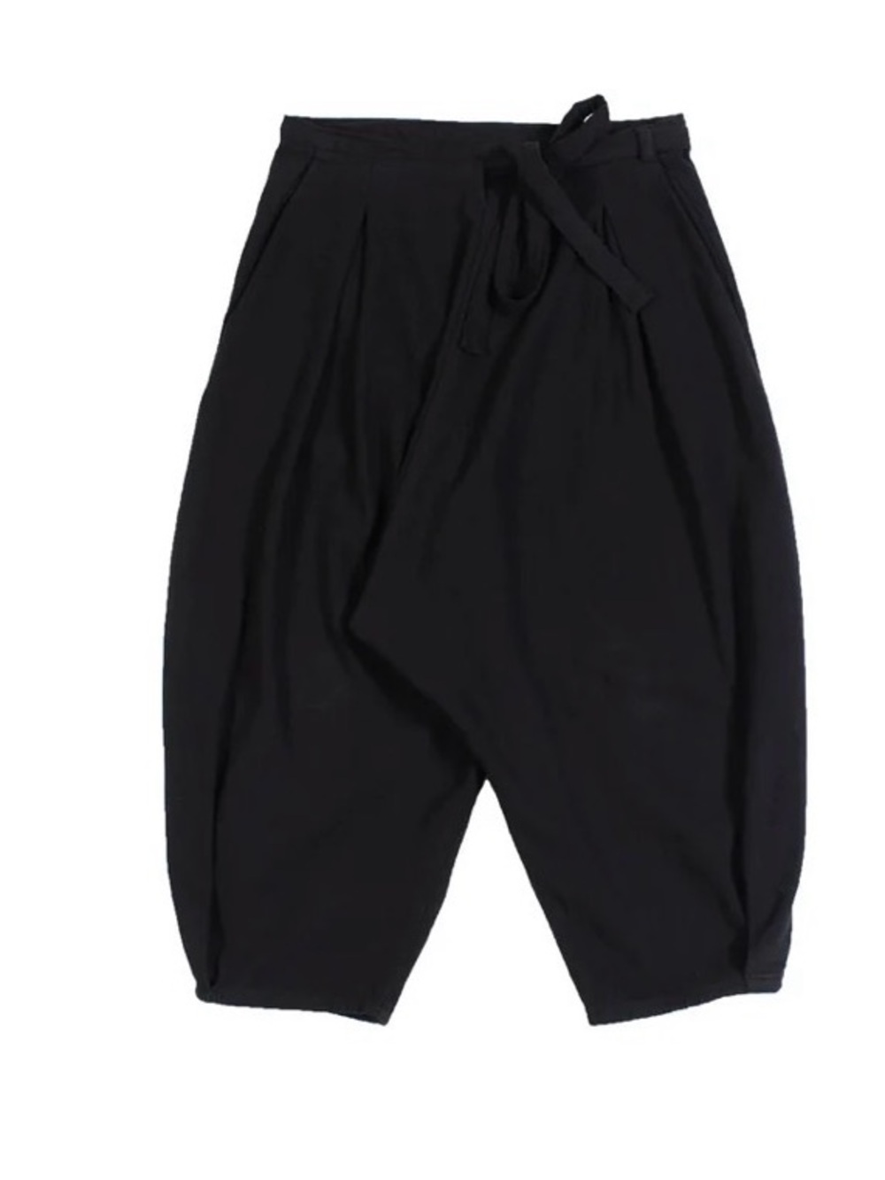 Prospective Flow Hemp Cotton Black Wrap Pants Size Small
